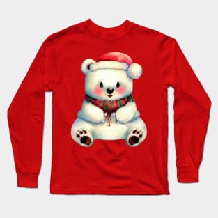 Little Cuties - Sweet Christmas Polar Bear Long Sleeve T-Shirt